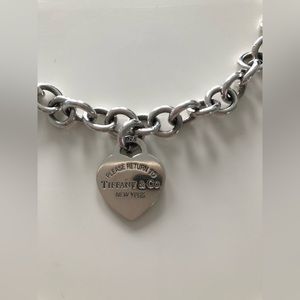 Heart Tag Chain Link Necklace- return to Tiffany